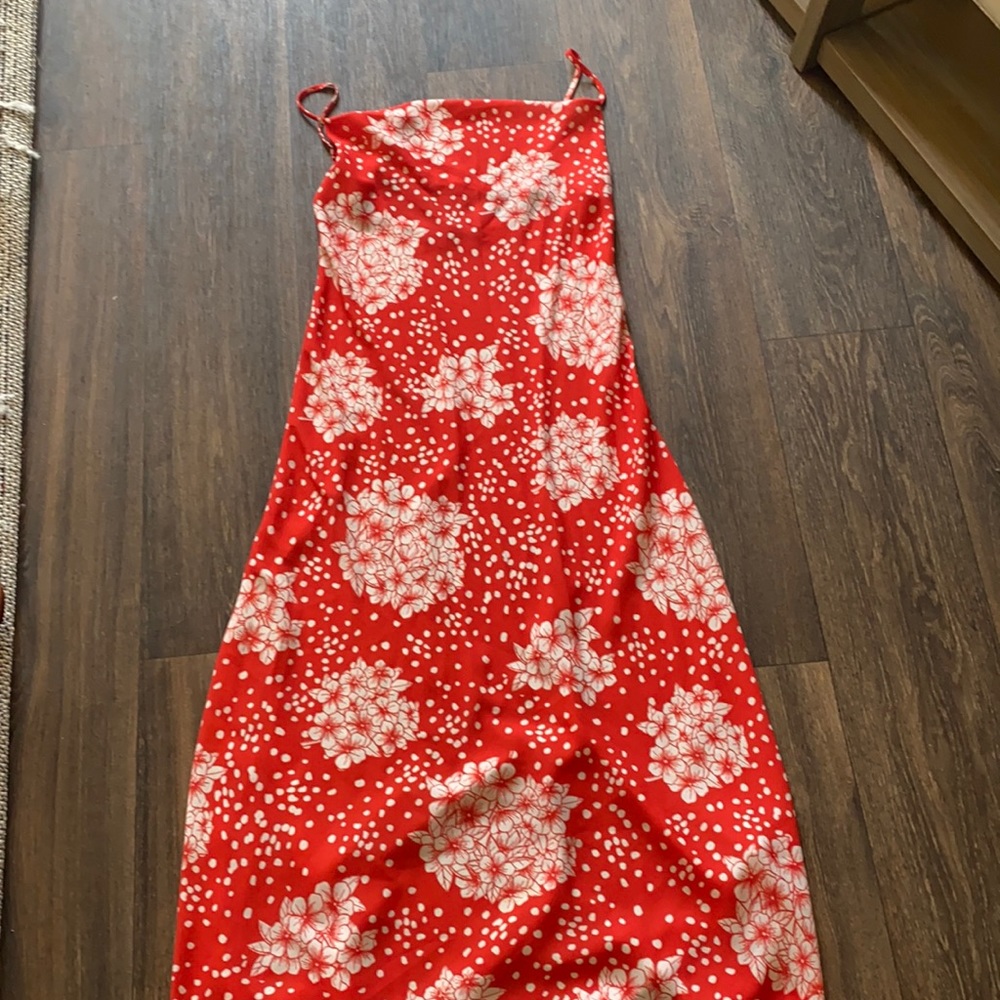 Endless Summer Floral Red Dress